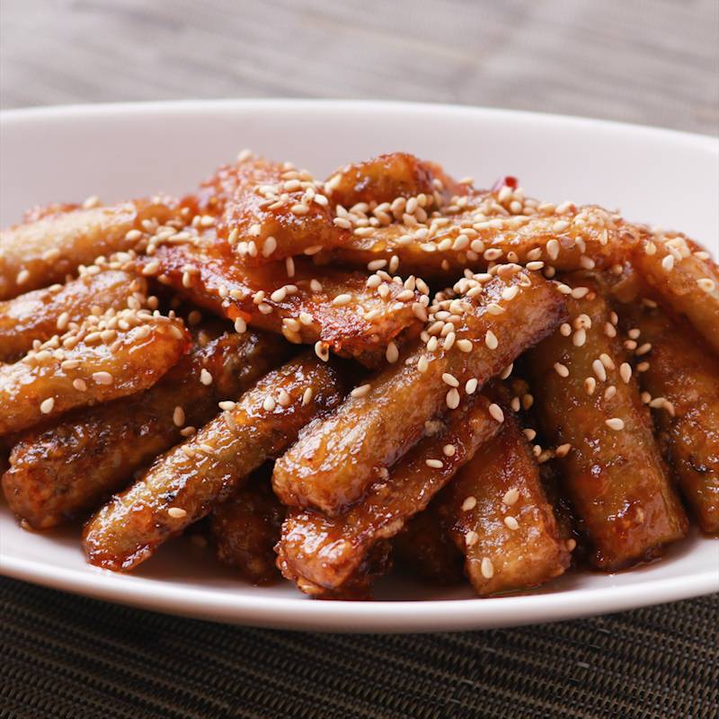 にんじんとごぼうの甘酢炒め