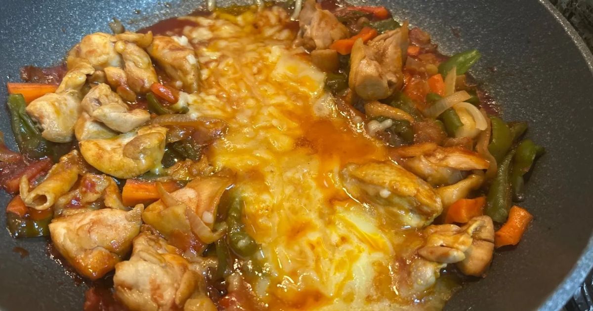 こどもも食べられる辛くないチーズタッカルビビジュアル系フード