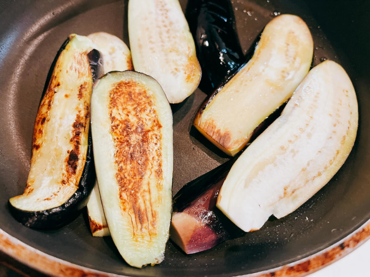 レシピ ご飯が進む♬トロトロ茄子の大葉肉味噌炒め♬ - しにゃごはん blog