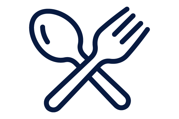 ナイフとフォークとお皿・飲食店 グルメアイコン無料イラスト素材素材ラボ