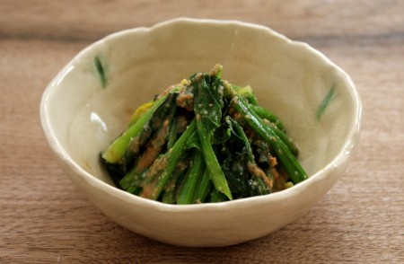 昆布椎茸だし醤油で！ごまあえ