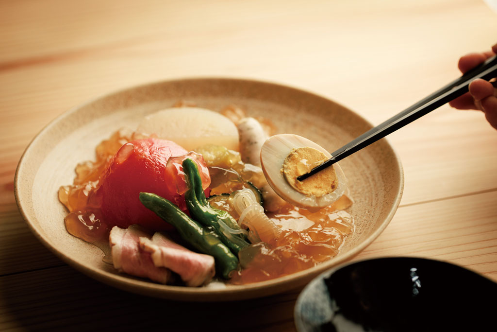 夏野菜の冷やしおでん♪