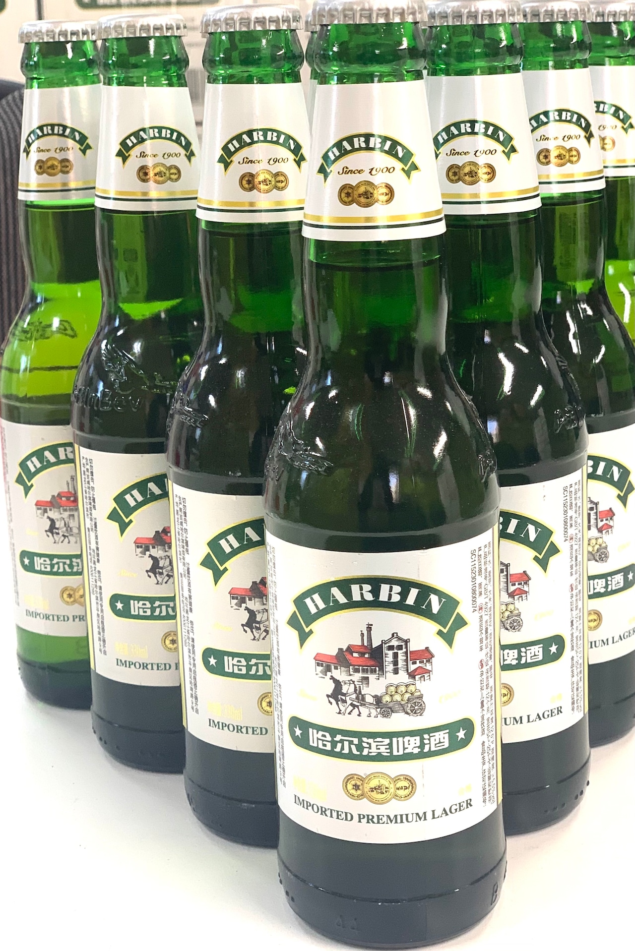 中国東北部を代表するビール、ハルビンビール 哈尔滨啤酒中華駅