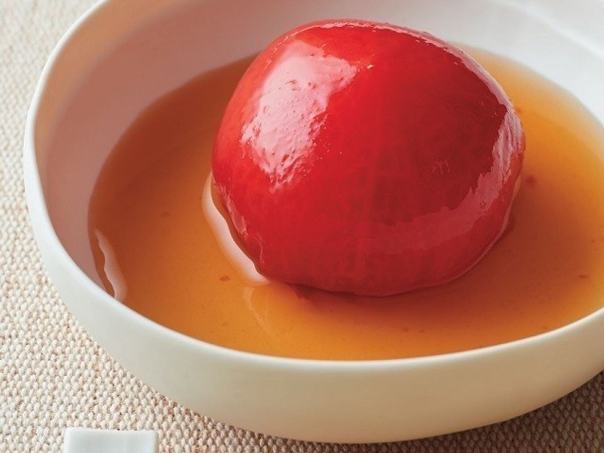 ミニトマトで作る簡単夏デザート！ 牛乳寒天とはちみつ漬けミニトマト