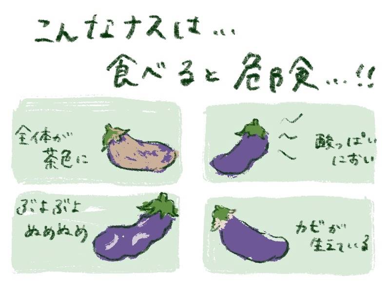 ナスの種がたくさん。食べても大丈夫？徳島の産直市 喜多野安心市 の２代目が伝えたい！やさいの話とか、農業の話とか