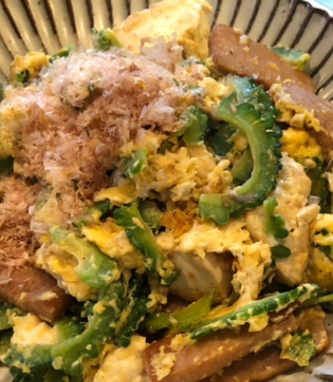 ゴーヤチャンプルと白和えのASMR料理動画