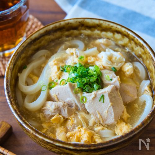 ホッと落ち着く和風味♡『とりたまあんかけうどん』