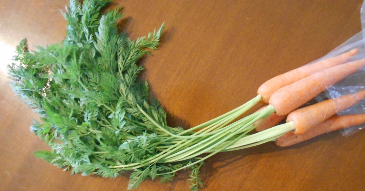 人参の葉っぱで栄養ふりかけ～♪