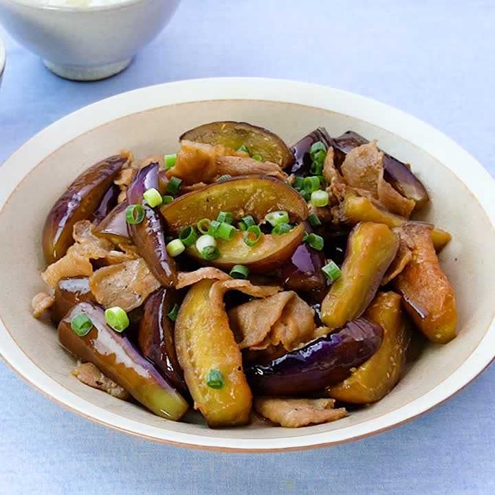 豚バラ」と「なす」をおろしポン酢で炒める！4人分500円 食費節約ボリューム満点おかず