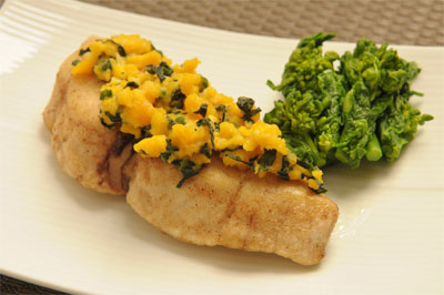 鮭の菜種焼き・１人分カレントオブエヌ・レシピ