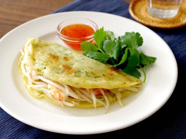 ホーチミン７区 ベトナム料理バインセオ・BANH KHOT CO BA VUNG TAU ベトナムお好み焼き！バインセオがおいしいお店