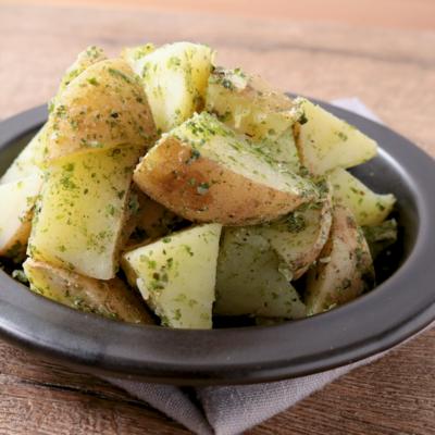 新じゃがの泥落としと青のり塩レシピ