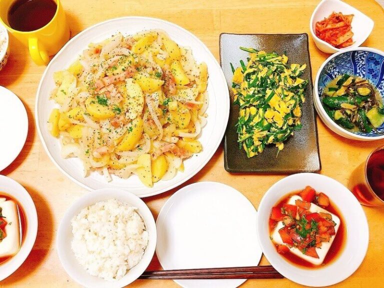 ささみジャーマンポテトがメインの夕食献立毎日献立とお弁当