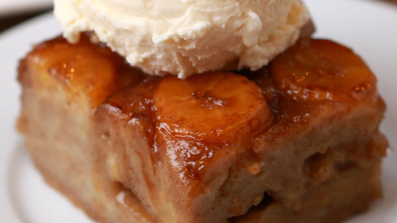 キャラメルバナナのアップサイドダウンケーキ Tasty Japan