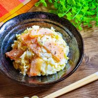 柿とクリームチーズのサラダ