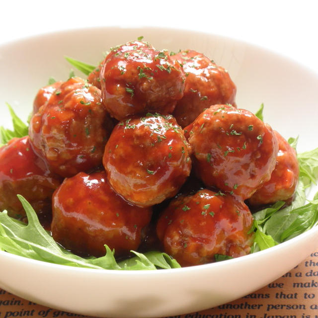 肉団子小家族用タレが美味しい