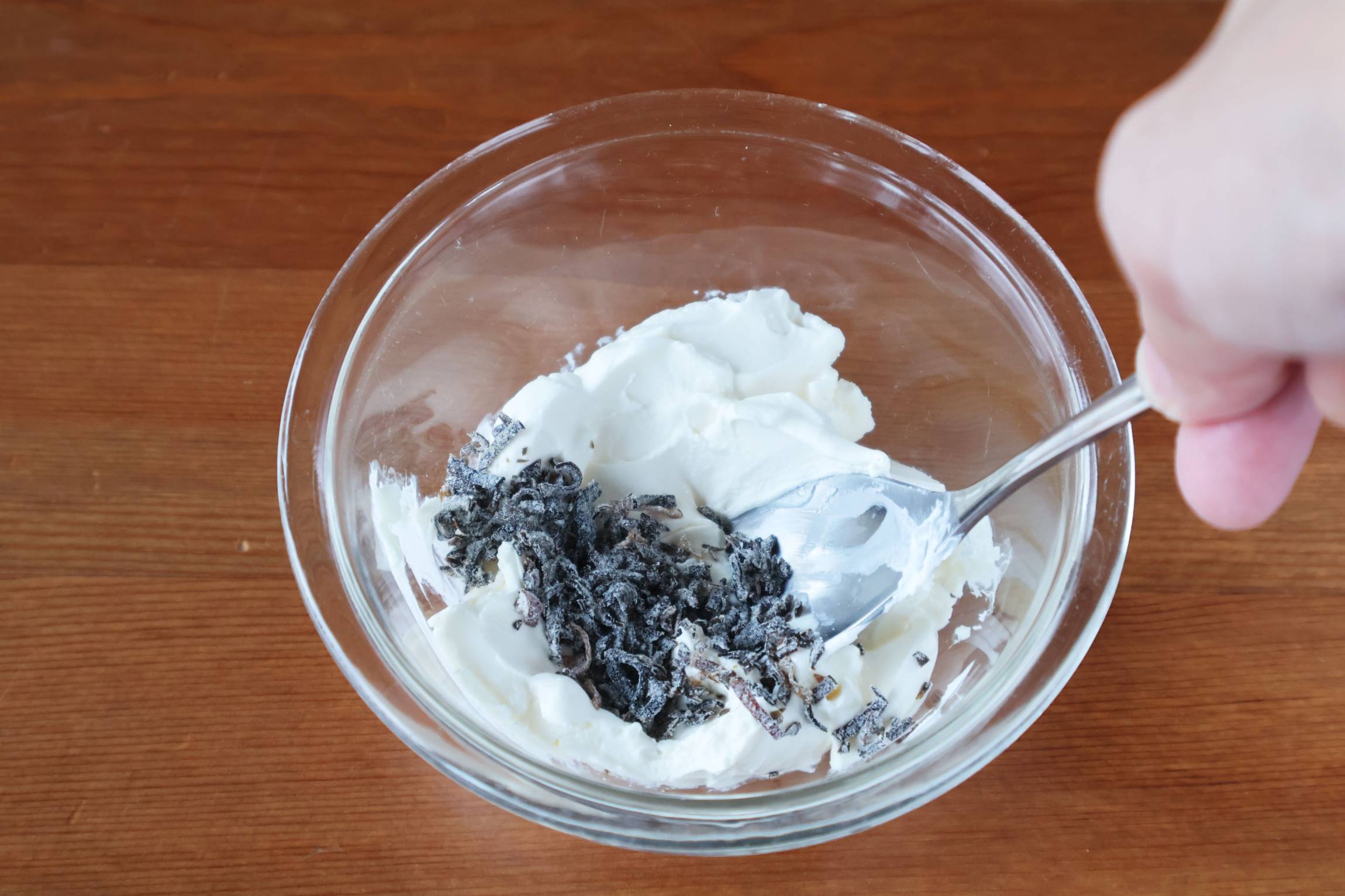 ＊レタスとアボカドとクリームチーズの塩昆布和え＊