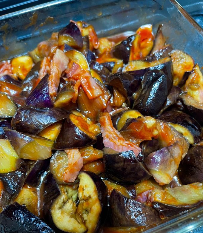 ナスとトマトのイタリア風