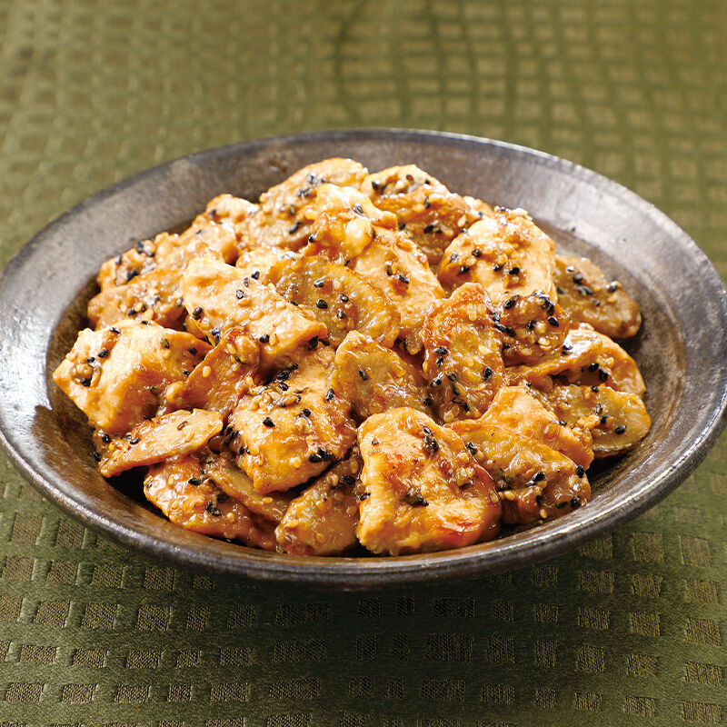 ご飯がススム タレが美味しい鶏むね肉とごぼうの甘辛炒め