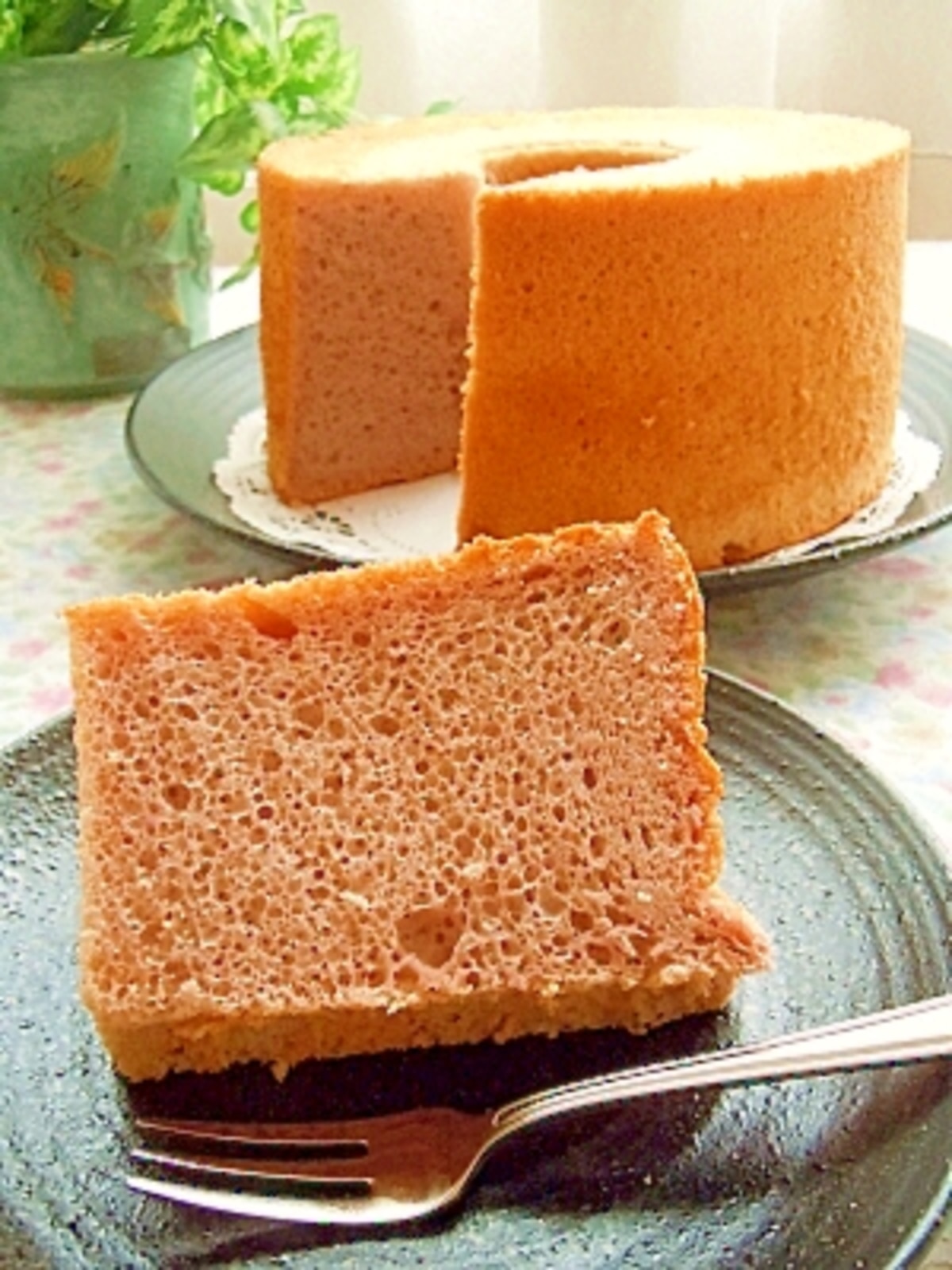 紫いものゼブラチーズケーキ