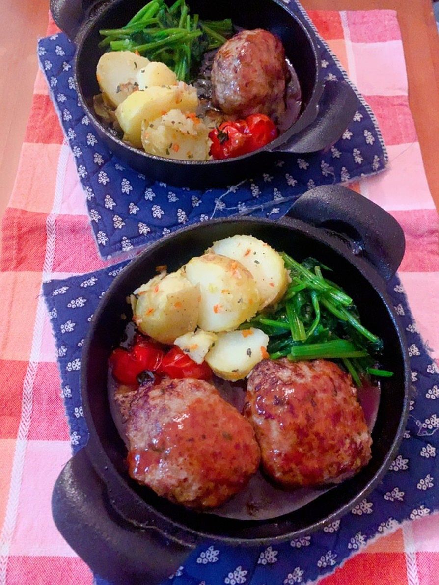 れんこんとじゃがいもの和風ハンバーグ - 海水100％ 天日と平釜 日本の伝統海塩 ｢海の精 うみのせい ｣