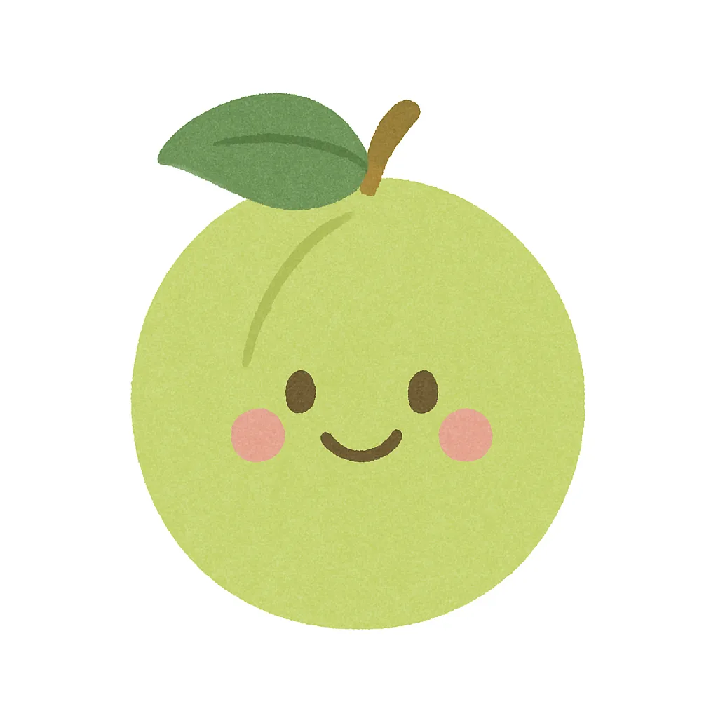 かわいい梅の木のイラスト