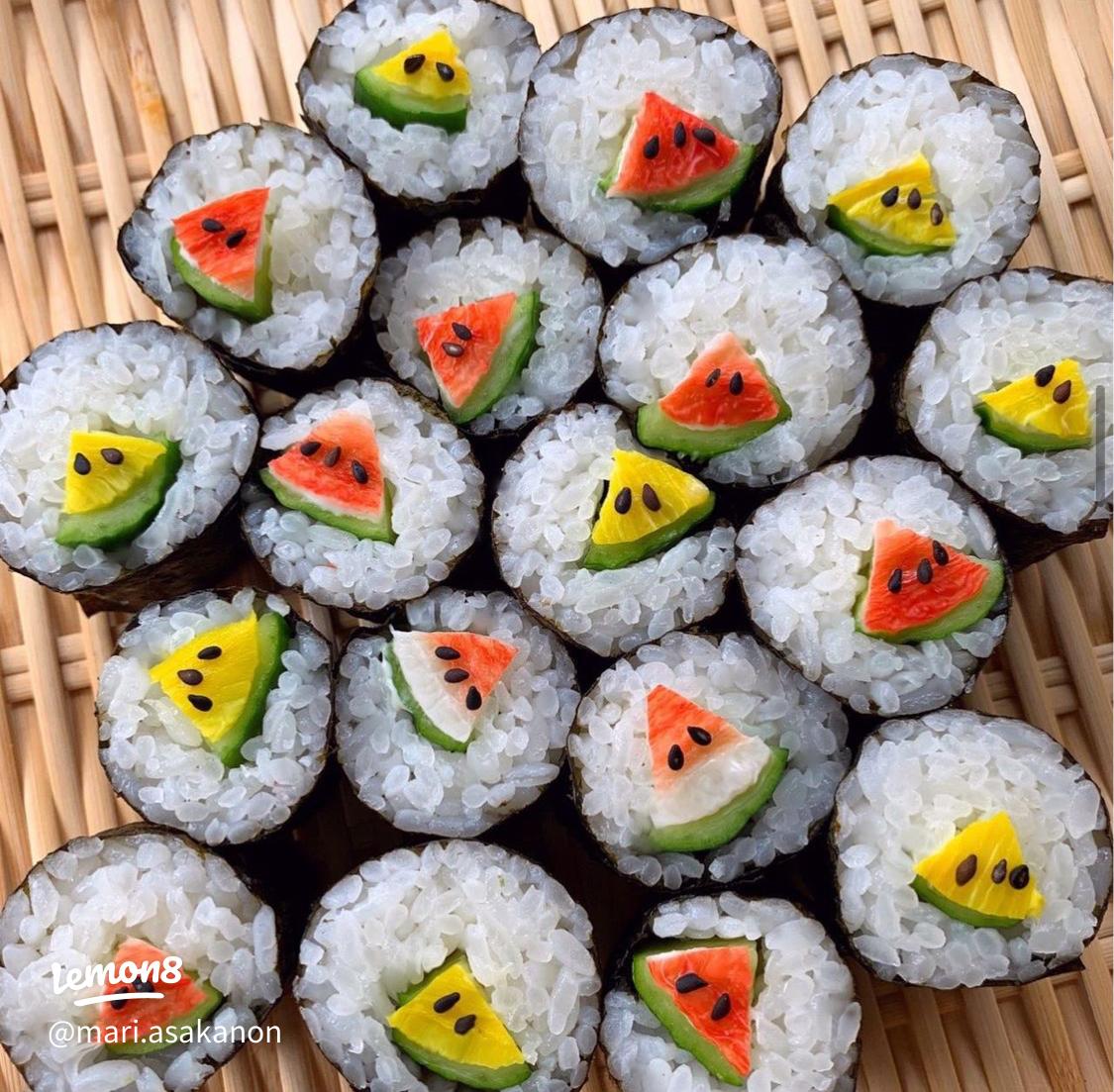 細巻き 鉄火巻き・かっぱ巻き のレシピ 作り方：白ごはん.com