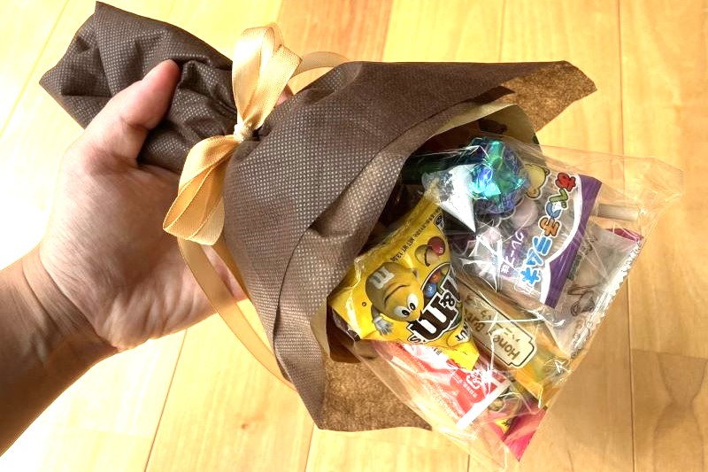 結婚式 子供 お菓子ブーケ 作り方TikTok