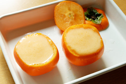 固さ選べる！柿と牛乳だけで作る柿プリン♪