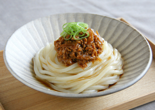 肉みそうどん