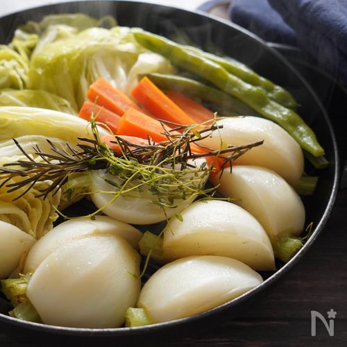 野菜と豚肉のフライパン蒸しのレシピくふう トクバイ