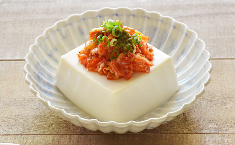 キムチで冷奴♪