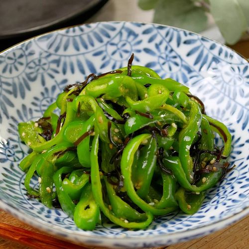 レンジで簡単！しらすとおかかの無限ピーマン