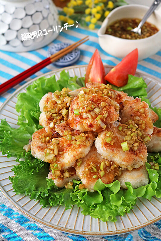 揚げずに簡単 油淋鶏の作り方！調味料に漬けるだけで鶏むね肉が柔らかジューシー！ 料理研究家ゆかり- エキスパート - Yahoo!ニュース