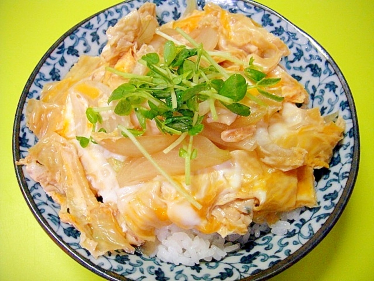 京風☆生湯葉の卵とじ丼