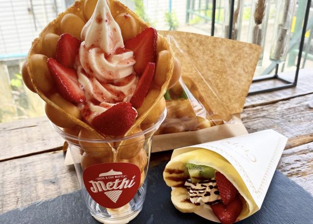 閉店 クレープアンドエッグワッフル メティCrepe&eggwaffle METHI- 稲積公園 クレープ・ガレット食べログ