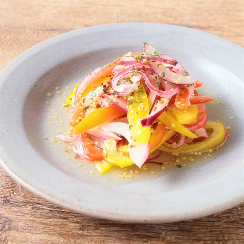 紫玉ねぎと生ハムのマリネ