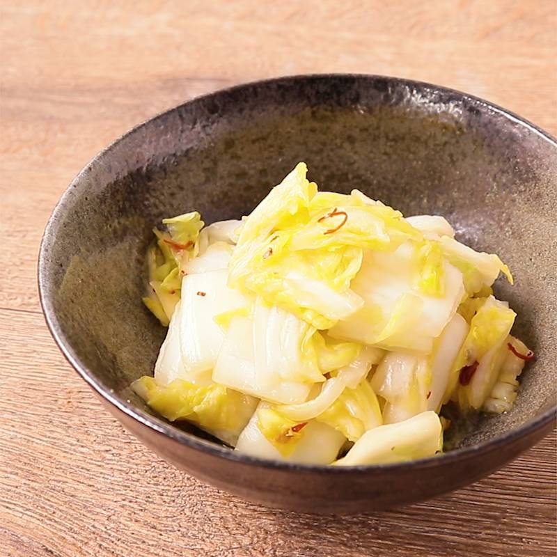 白菜の漬け物 人気の白だしで即席漬け