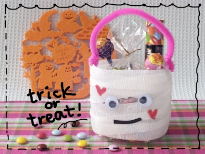 ハロウィン お菓子入れ 製作 画用紙TikTok