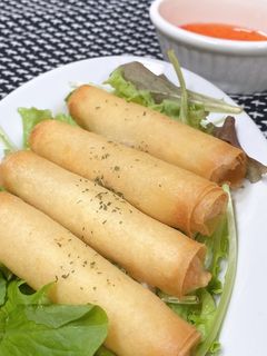 簡単レシピ エビはんぺんの春巻き