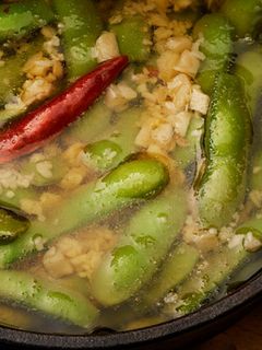 和風？中華風？アヒージョ！酒盗えだまめ