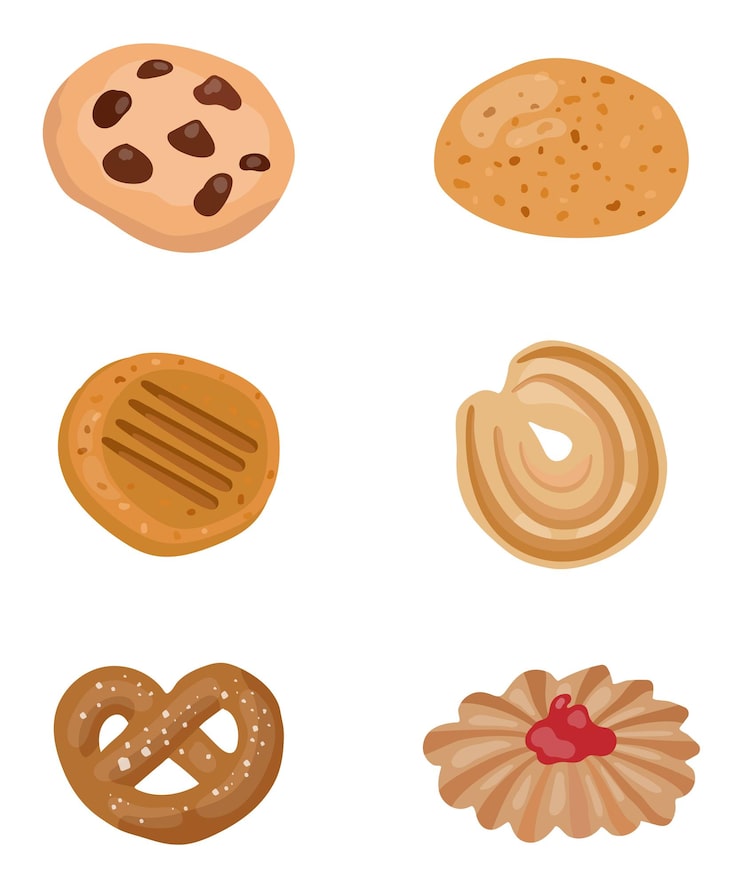 いろいろなクッキーのイラストかわいいフリー素材集 いらすとや