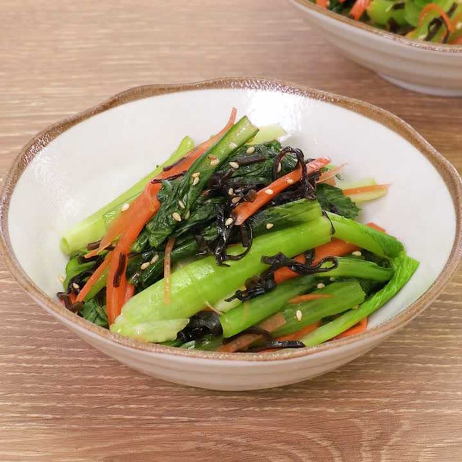 レンジで簡単！にんじんと小松菜のナムル by 料理でMYHクックパッド簡単おいしいみんなのレシピが392万品