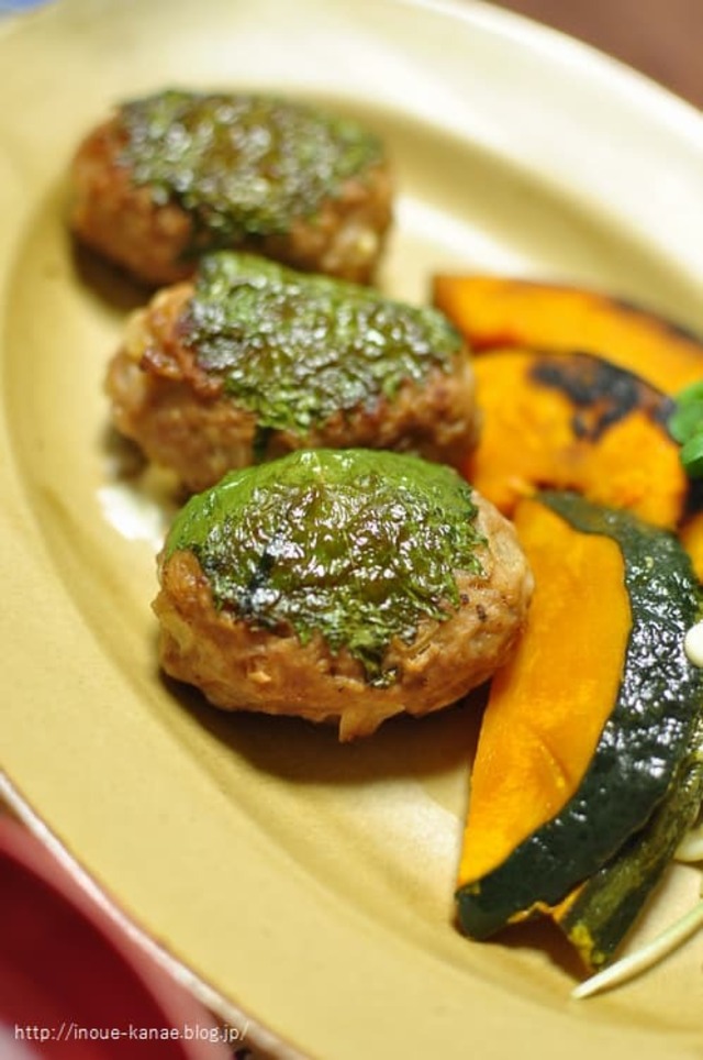 大葉でさっぱり⭐豚つくね