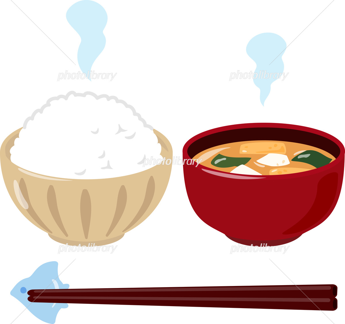 ご飯と味噌汁イラスト無料イラスト・フリー素材なら「イラストAC」