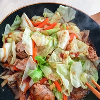 肉野菜炒め✖️焼肉のタレ どれが1番うまいんじゃーーーー！vol.3「株式会社ソラチ 十勝 豚丼のたれ」 - YouTube