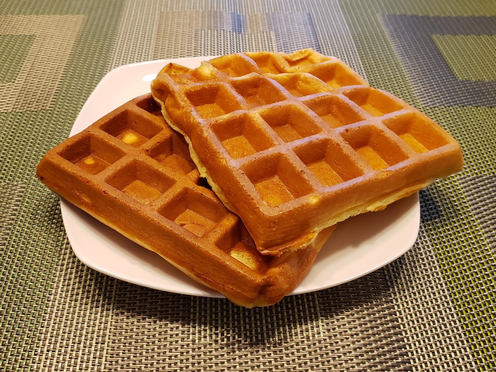 ホットケーキミックスで簡単ワッフルの作り方・レシピ 簡単アメリカンワッフル おうちカフェコリスのお菓子作りブログ