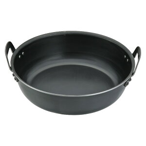 揚げ鍋 36cm 9.0L IH対応 キングデンジ 揚鍋 中尾アルミ 業務用 天ぷら鍋ih 直火 ガス火対応 36センチ てんぷら鍋 フライ 鍋ステンレス 揚げ物鍋 天婦羅鍋 天麩羅鍋 両手フライ鍋 両手 なべ 日本製