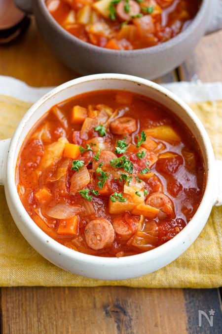 ミートソースパスタの献立子どもも大好き！ミートソースパスタに合うスープやサラダの人気レシピHugKum はぐくむ2ページ目