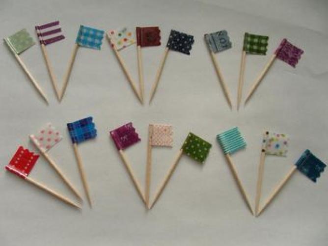 マスキングテープ 爪楊枝で可愛いピック出来ました！ハンドメイドの作り方・アイデア暮らしニスタ